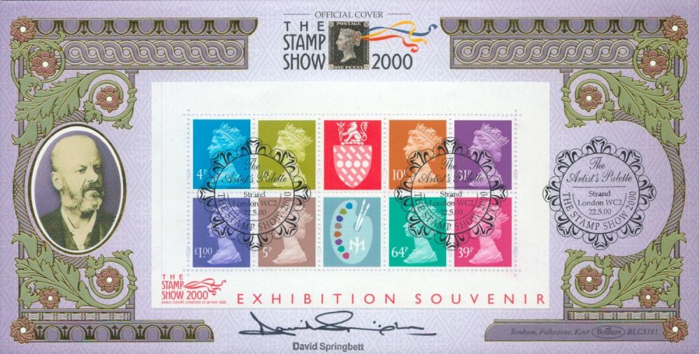 Lot 483: David Springbett signed The Stamp Show FDC. 22/5/00...