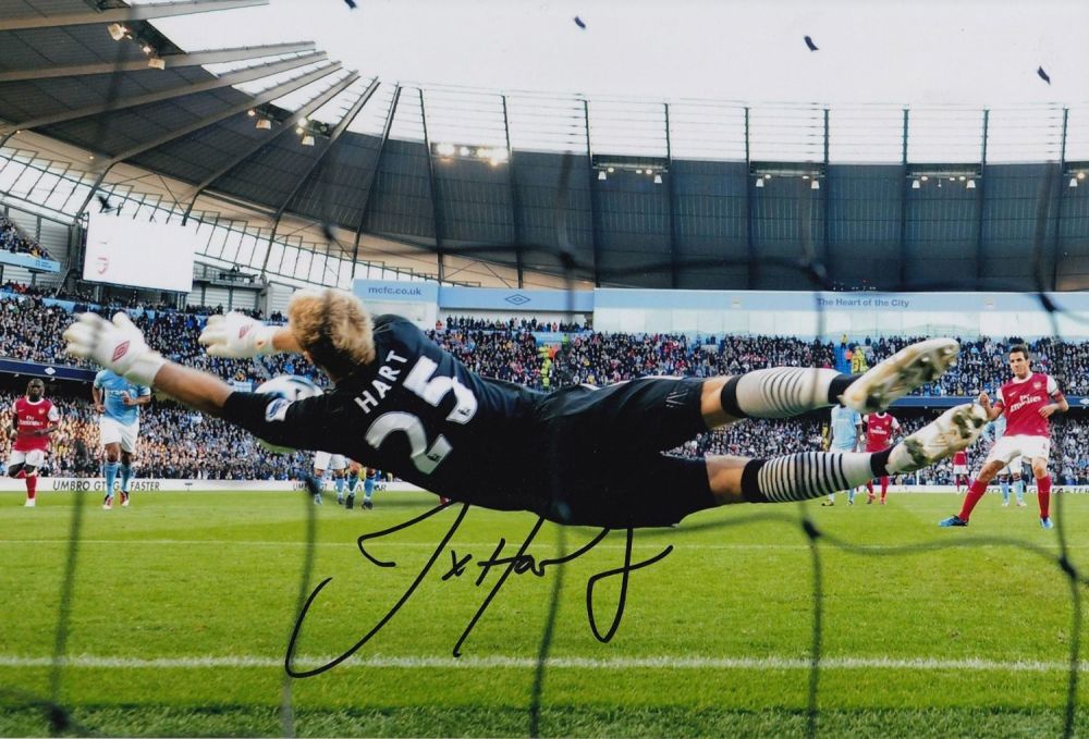 Lot 511: Autographed JOE HART 12 x 8 photo :...