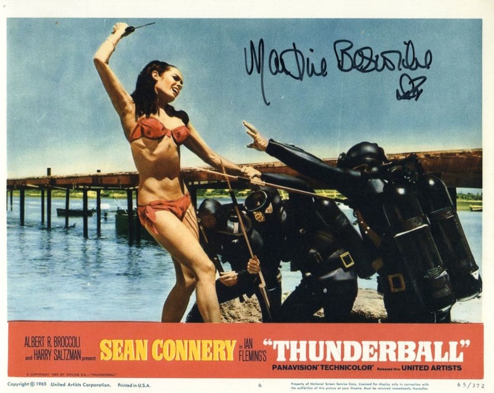 Lot 569: 007 James Bond movie Thunderball 8x10 photo signed...