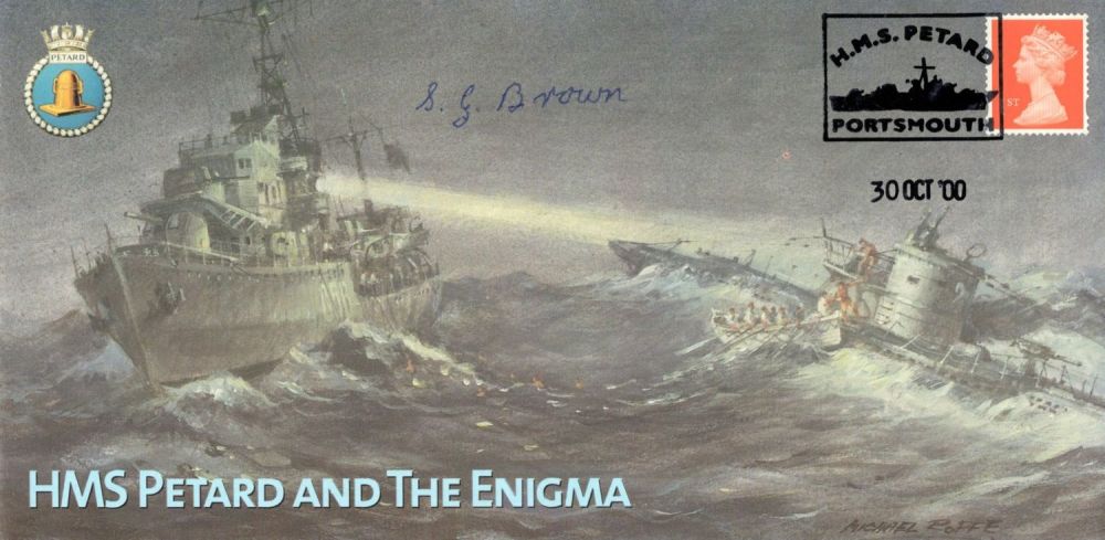 Lot 585: WW2 HMS Petard capturing a German Enigma machine...