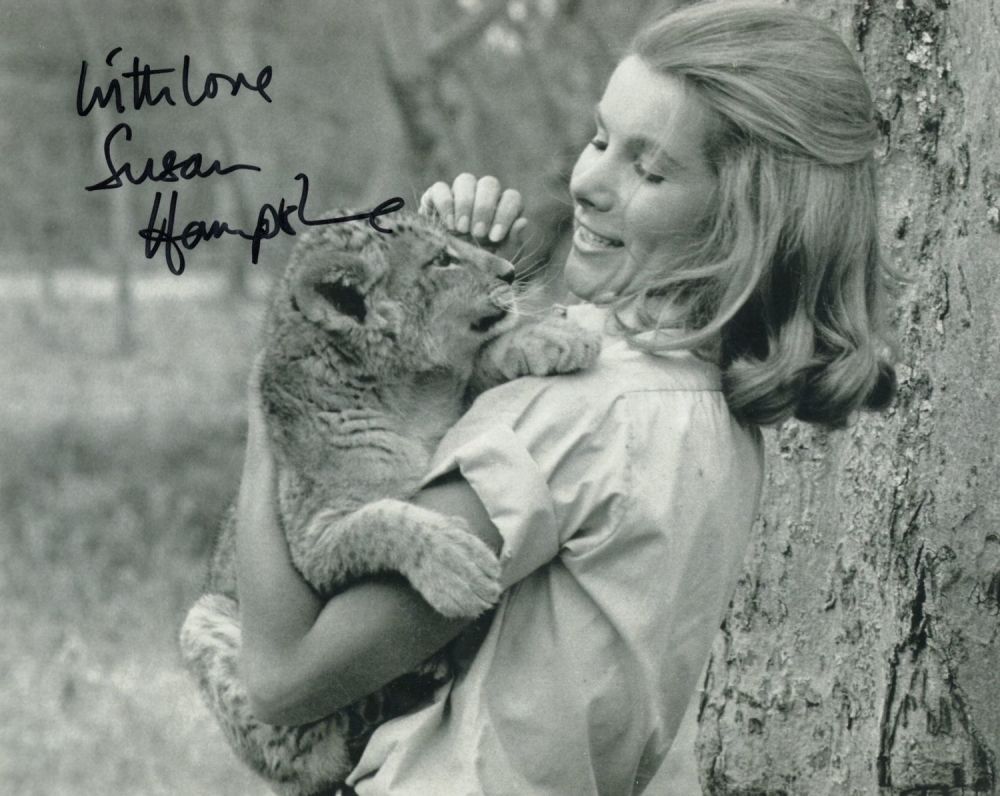 Lot 611: Susan Hampshire signed 8x10 photo from the Born...