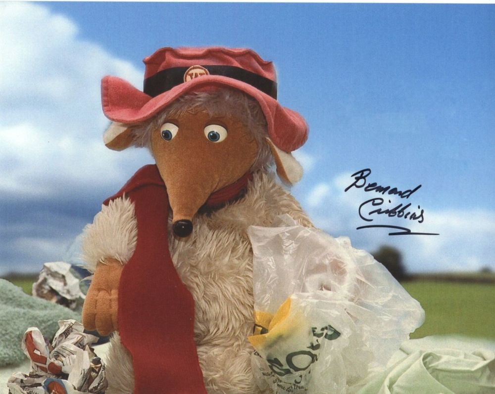 Lot 652: The Wombles. 8x10 photo signed by actor Bernard...