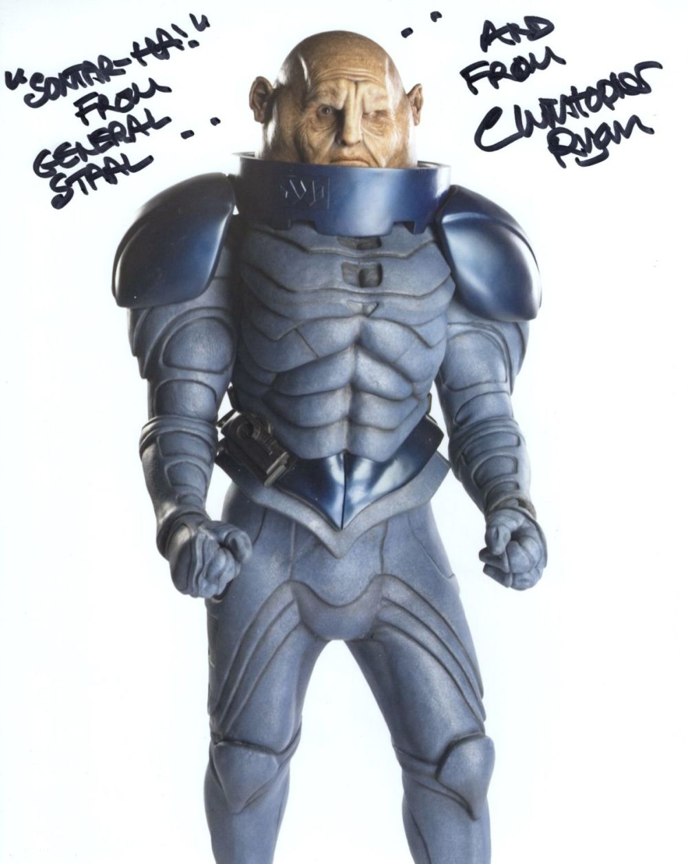 Lot 673: Doctor Who 8x10 photo signed by actor Christopher...