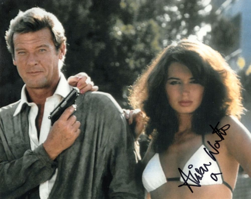 Lot 691: 007 Bond actress Alison Worth signed 8x10 Octopussy...