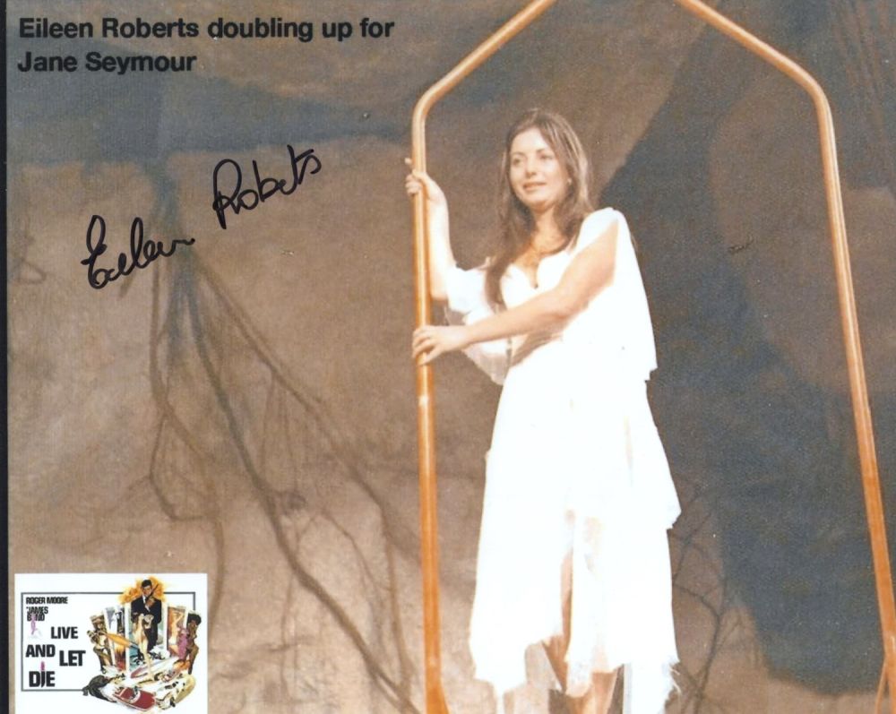 Lot 708: 007 James Bond actress Eileen Roberts signed 8x10...