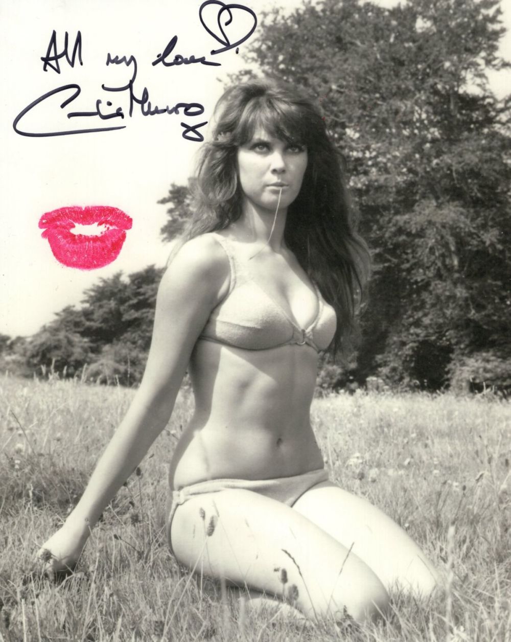 Lot 713: 007 James Bond actress Caroline Munro signed and...