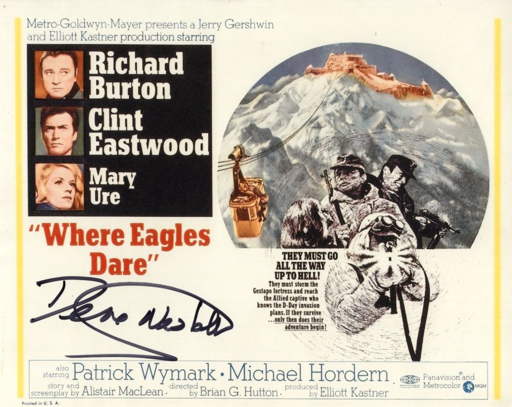 Lot 727: Where Eagles Dare classic war movie 8x10 photo...