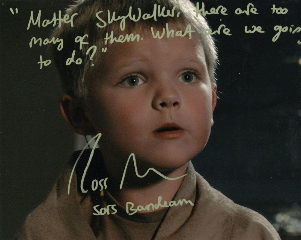 Lot 729: Star Wars 8x10 movie photo signed by actor...
