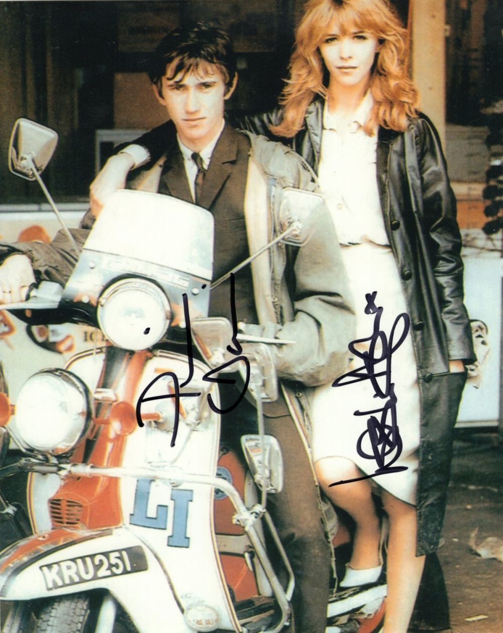 Lot 734: Quadrophenia 8x10 movie photo signed by both main...