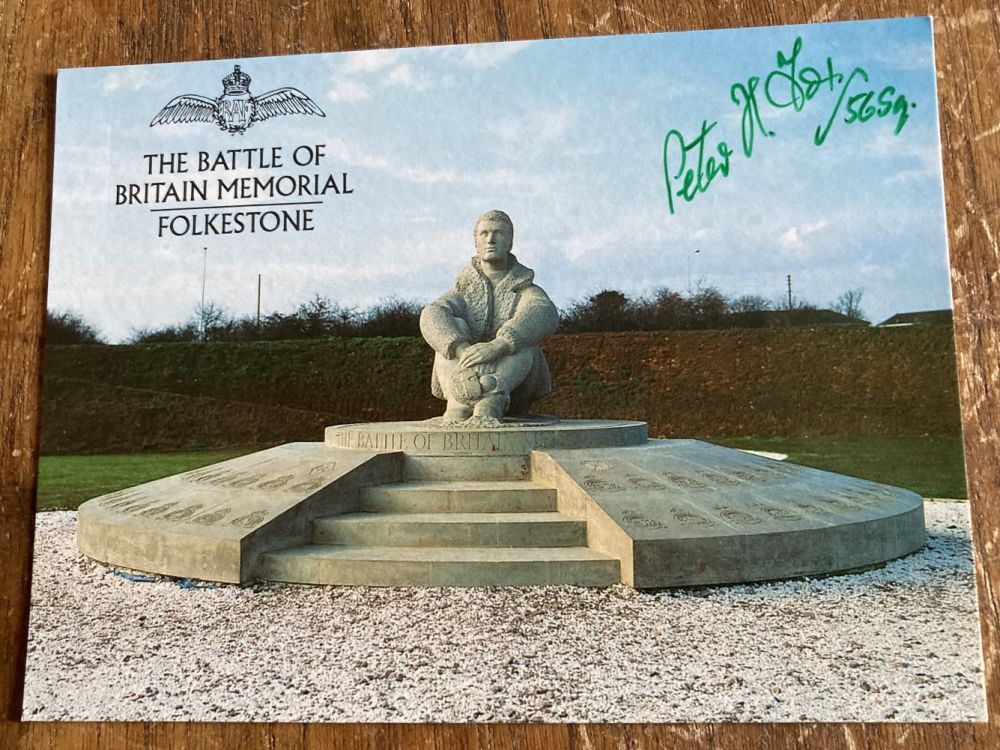 Lot 56: Peter Fox 56 Sqn signed 6 x 4...