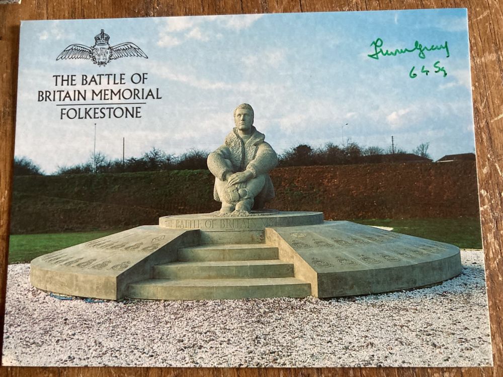 Lot 66: Trevor Gray 64 Sqn signed 6 x 4...