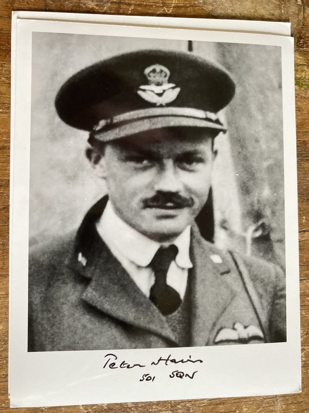 Lot 71: Peter Hairs 501 sqn signed 6 x 4...