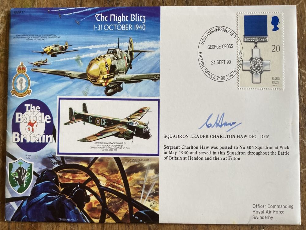 Lot 72: Sqn Ldr Charlton Haw DSM DFC 504 sqn...