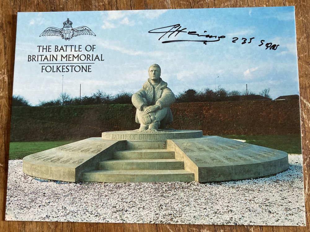 Lot 77: Leopold Heimes 235 Sqn signed 6 x 4...