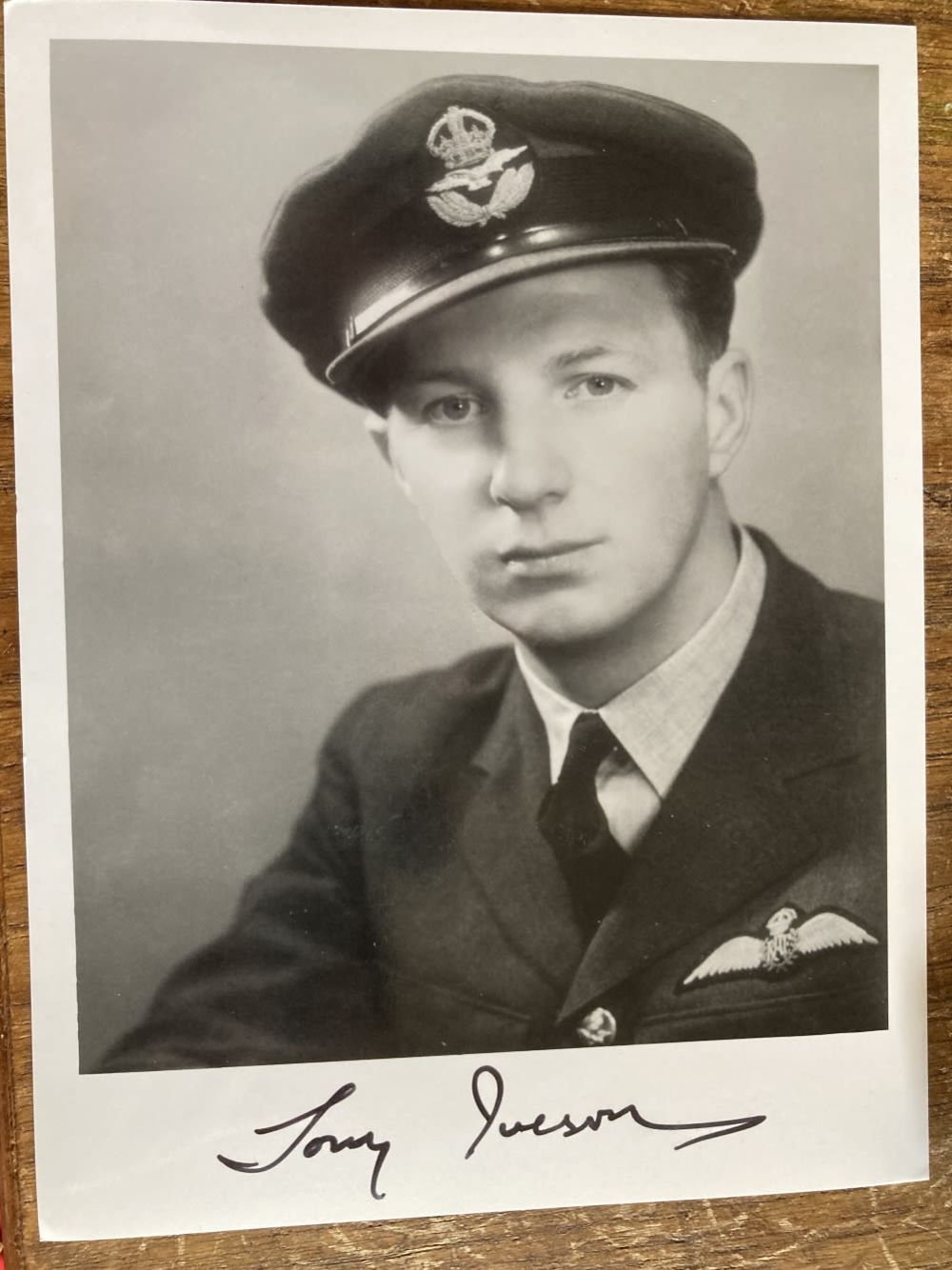 Lot 87: Tony Iveson 616 Sqn signed 6 x 4...