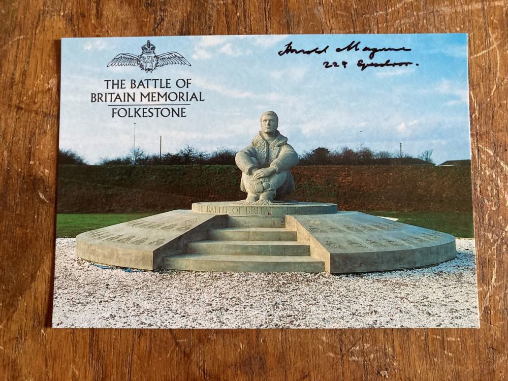 Lot 101: Harold Maguire 229 Sqn signed 6 x 4...