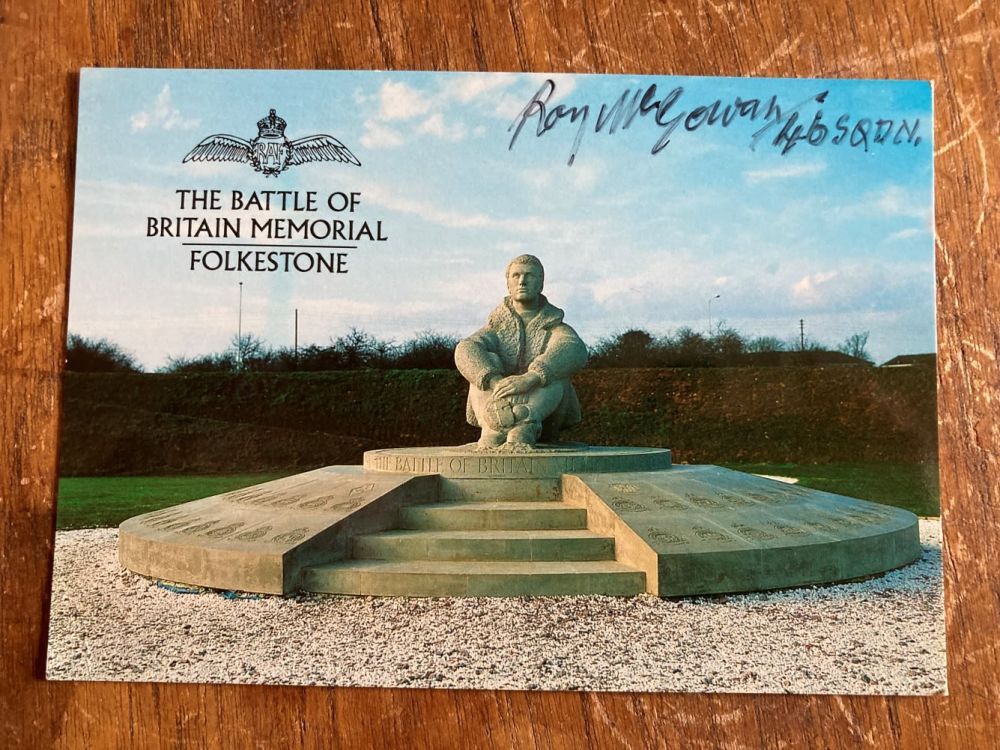 Lot 105: Roy McGowan 46 Sqn signed 6 x 4...
