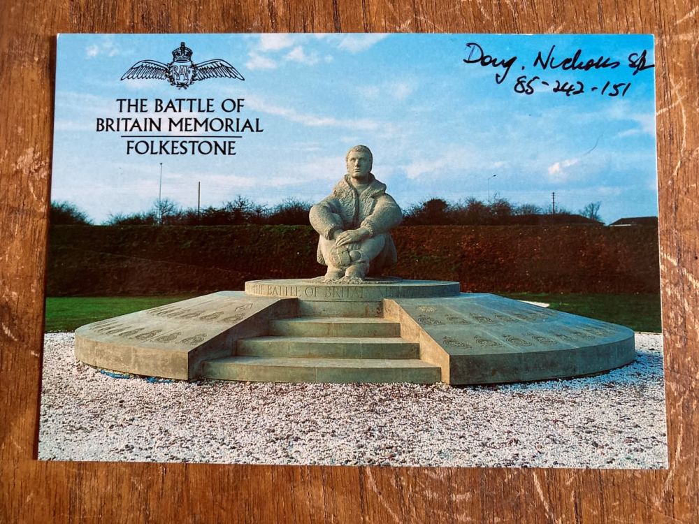 Lot 111: Doug Nicholls 85 Sqn signed 6 x 4...