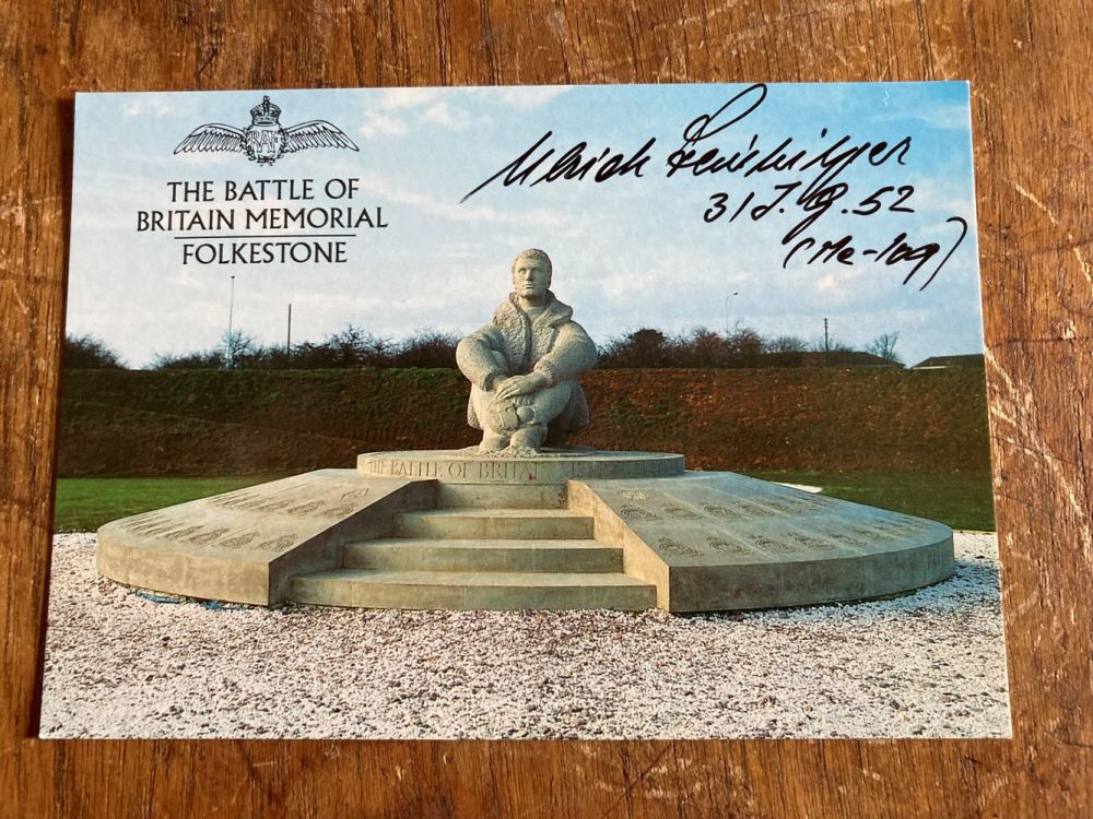Lot 133: Ulrich Steinhilper KC Luftwaffe signed 6 x 4...