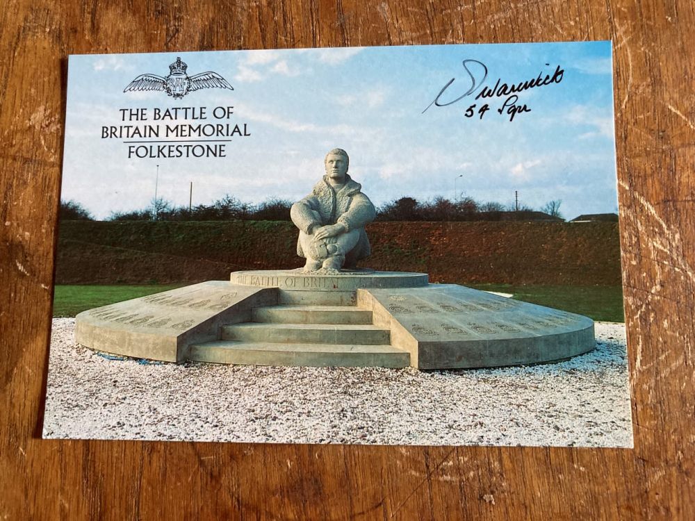 Lot 138: George Swanwick 54 Sqn signed 6 x 4...