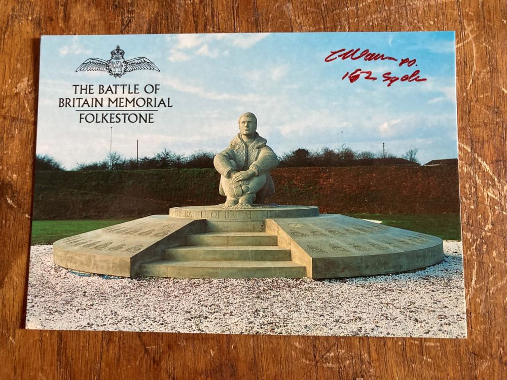 Lot 145: Charles Warren DFC 152 Sqn signed 6 x...
