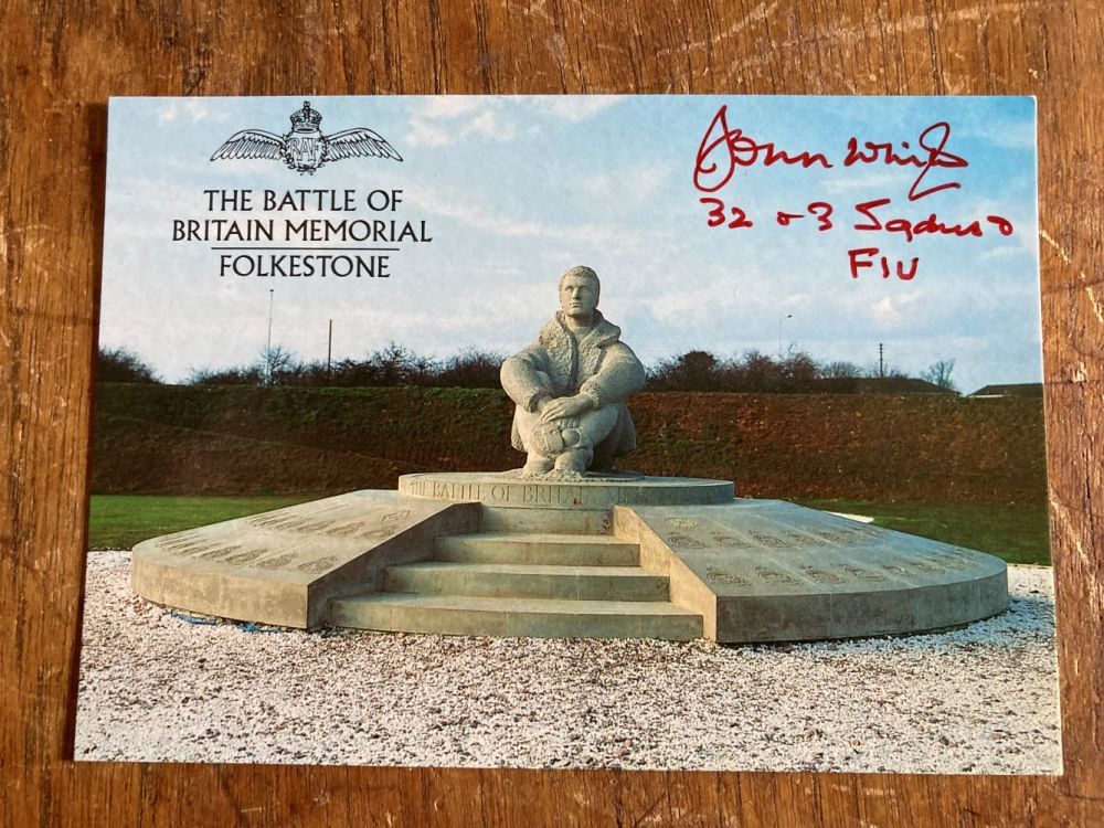 Lot 149: John White 32 Sqn signed 6 x 4...