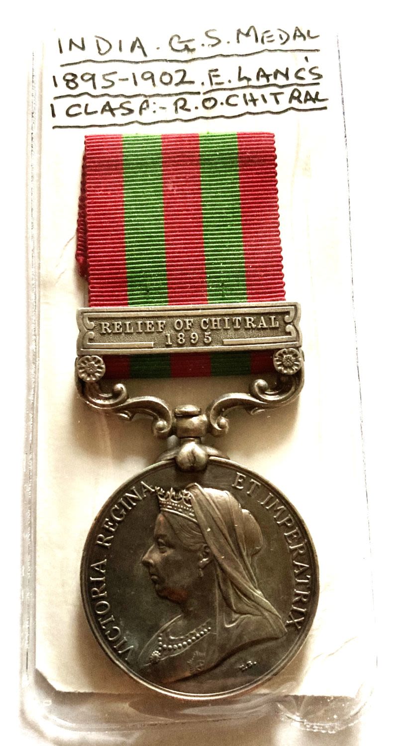 Lot 206: India General Service Medal 1895 - 1902. Named...