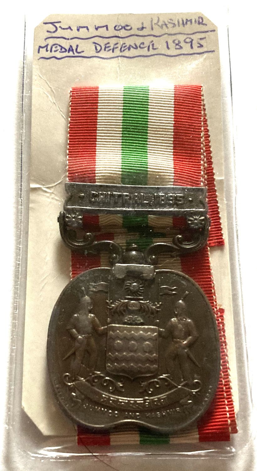 Lot 219: Jummoo and Kashmir original Medal 1895 with clasp...