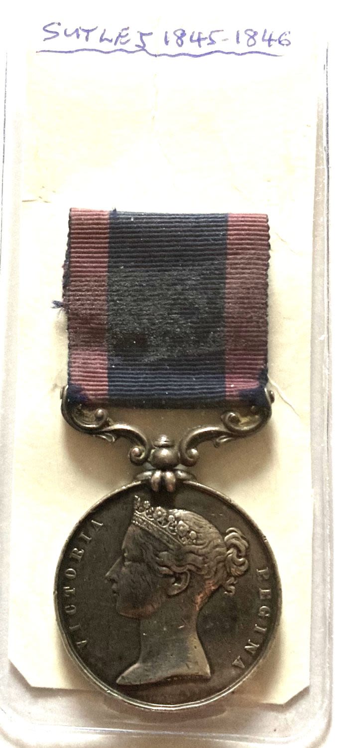 Lot 235: Sutlej Medal named. 18th Dec 1845 to 22nd...
