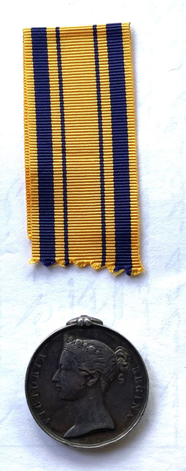 Lot 259: Indian Munity Medal 1858. Named to Pte James...