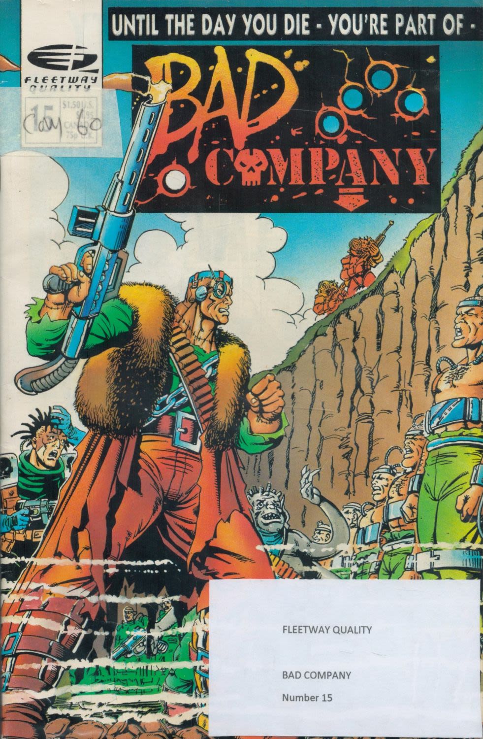 Lot 51: Fleetway Quality Comic Bad Company Number 15. Good...