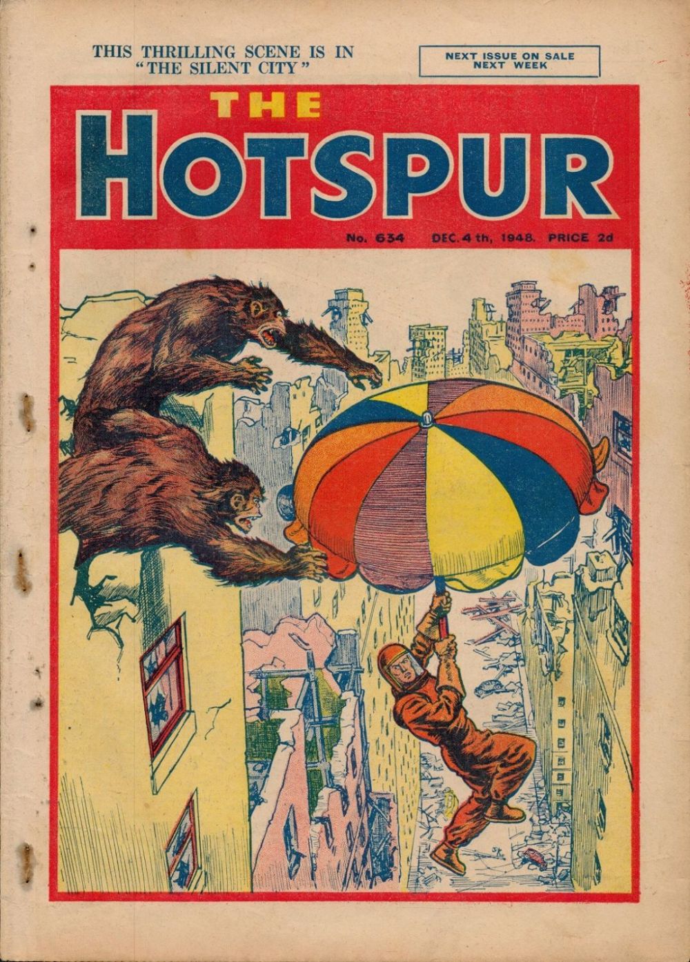Lot 56: The Hotspur vintage comic no 634 dated 4th...