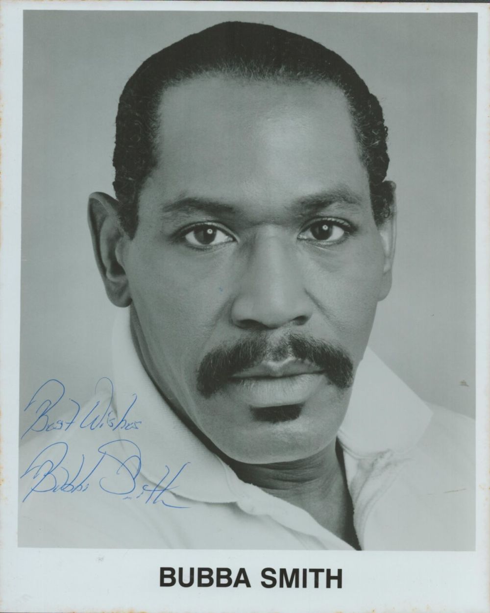 Lot 255: Bubba Smith signed 10x8inch black and white photo....