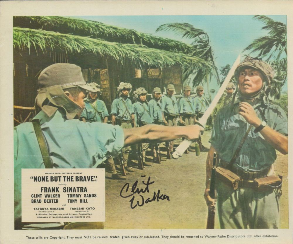 Lot 256: Clint Walker signed 10x8inch colour movie still from...