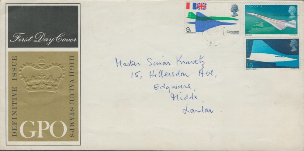 Lot 281: Concorde definitive issue FDC. Good condition. All autographs...