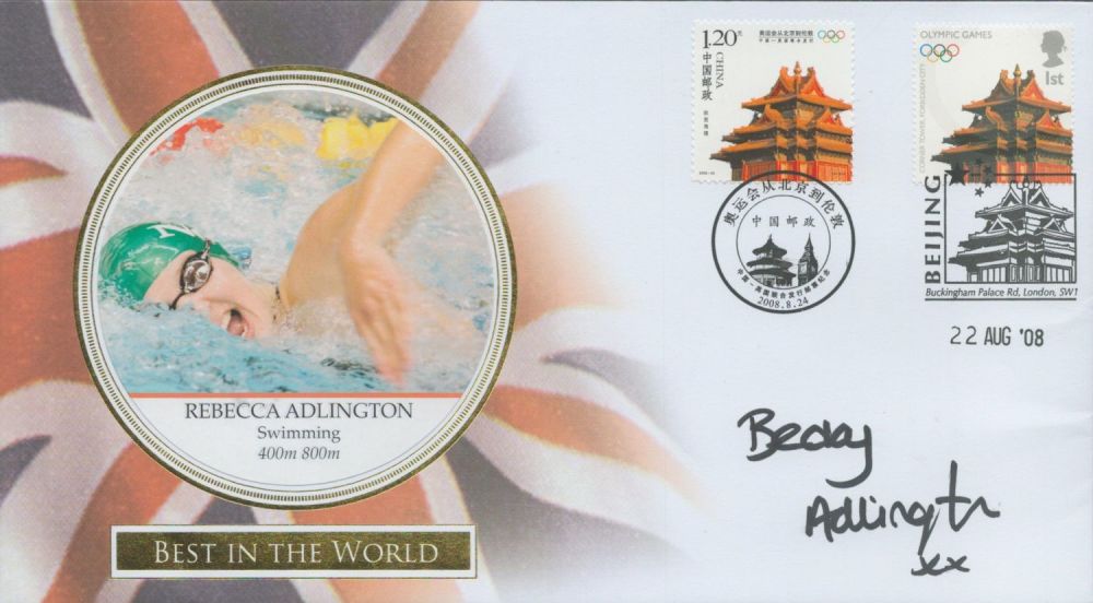 Lot 296: Rebecca Adlington - swimming signed Best in the...