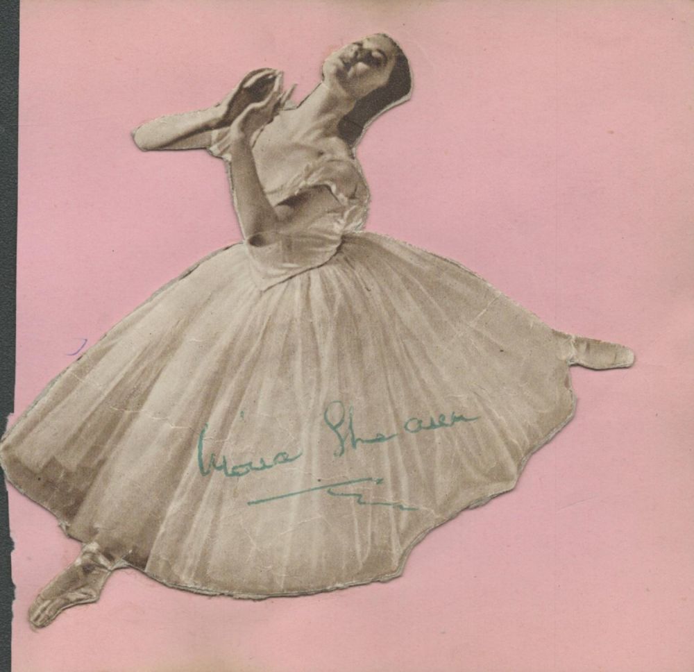 Lot 325: Moira Shearer signed on a black and white...