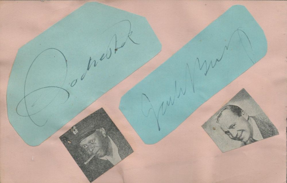 Lot 362: Multi signed Jack Benny The legendary comedian plus...