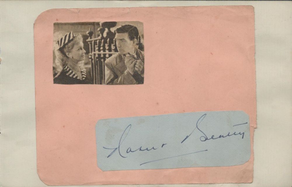 Lot 364: Robert Beatty signed autograph cuts out include black...