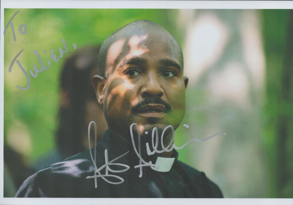 Lot 479: Seth Gilliam signed colour photo 11.5x8 Inch. Dedicated....