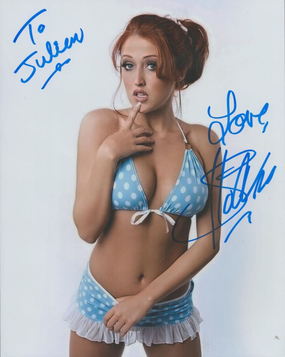 Lot 495: SoCal Val signed colour photo 10x8 Inch. Dedicated....
