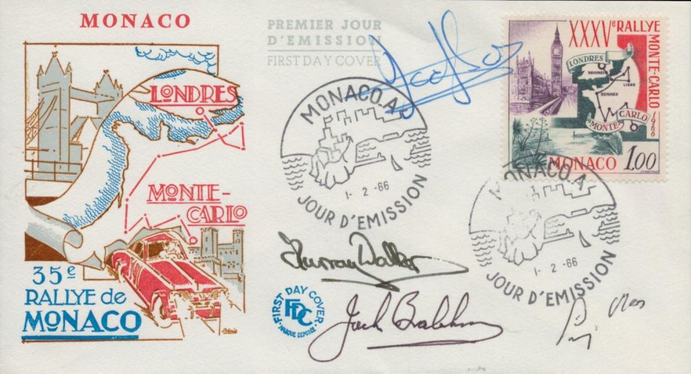 Lot 532: Jodi Schechter, Murray Walker,Jack Brabham, Stirling Moss signed...