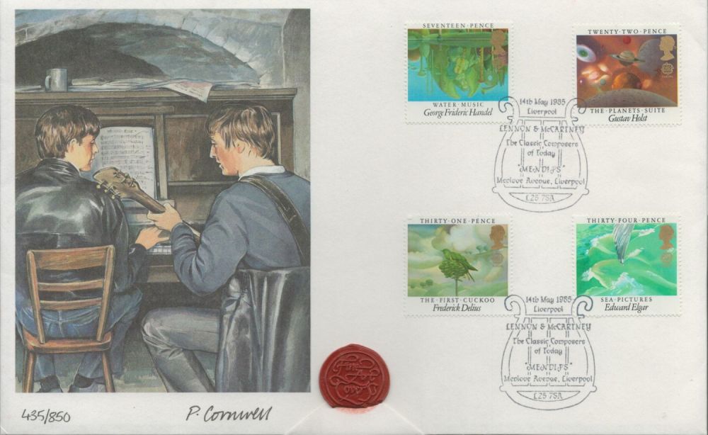 Lot 540: FDC P. Cornwell Four Stamps plus Double Postmarks...