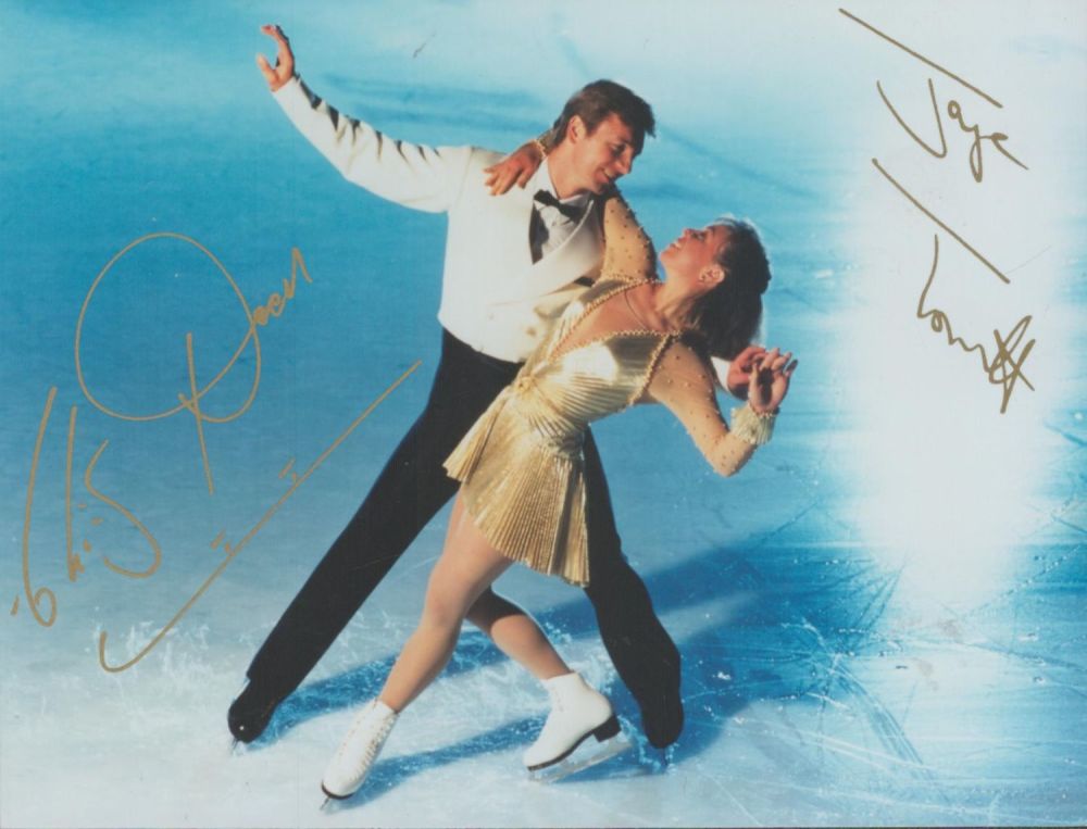 Lot 563: Tv and Film. Torvill and Dean Signed 6...