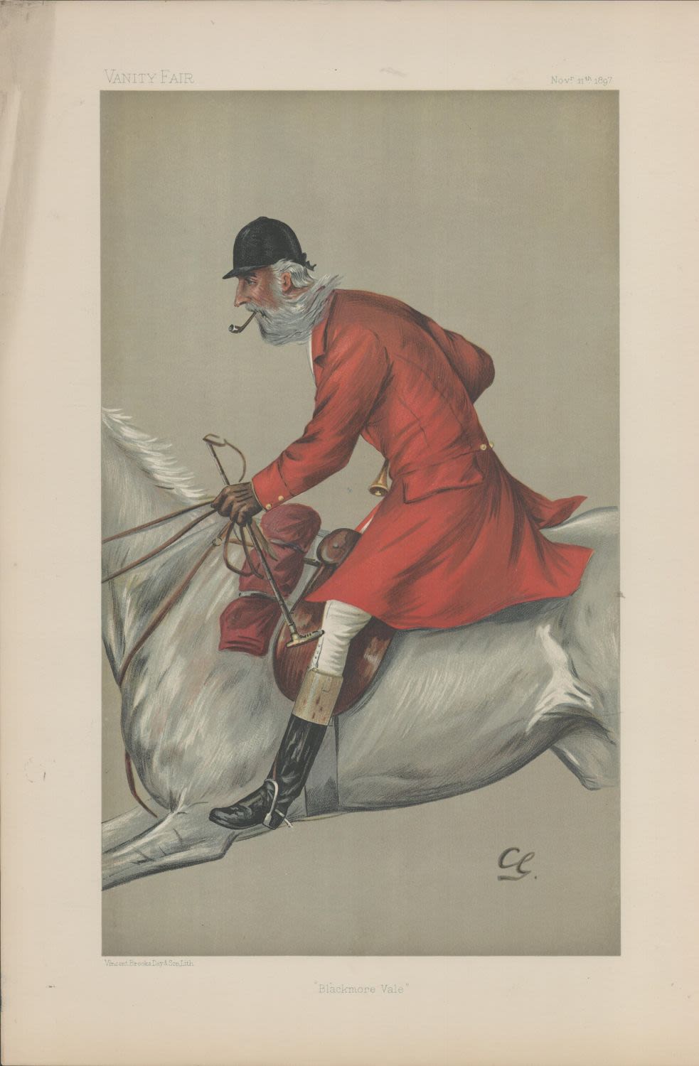 Lot 620: Vanity Fair print. Titled Blackmore Vale. Subject Mr...
