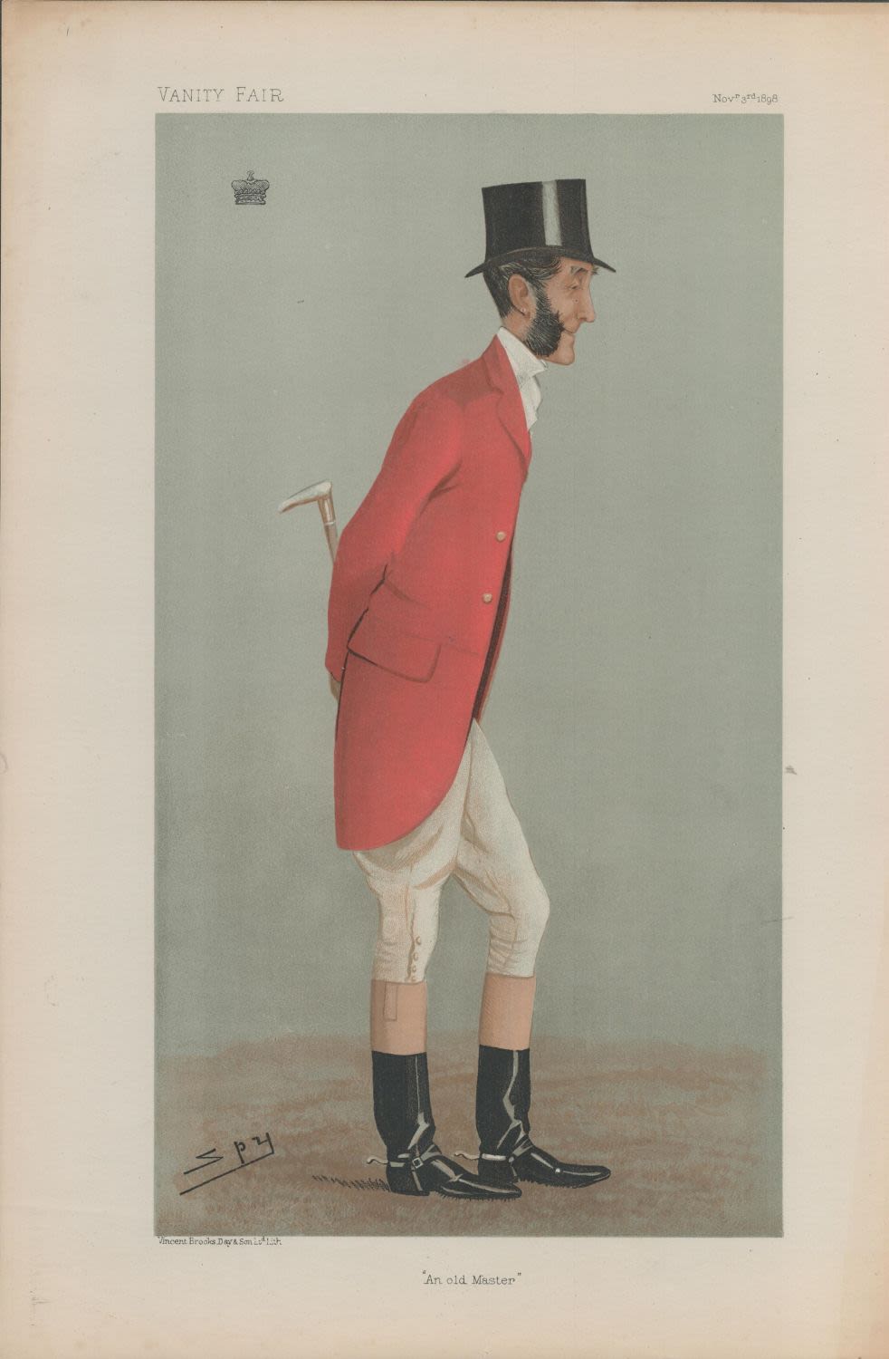 Lot 622: Vanity Fair print. Titled An Old Master. Subject...