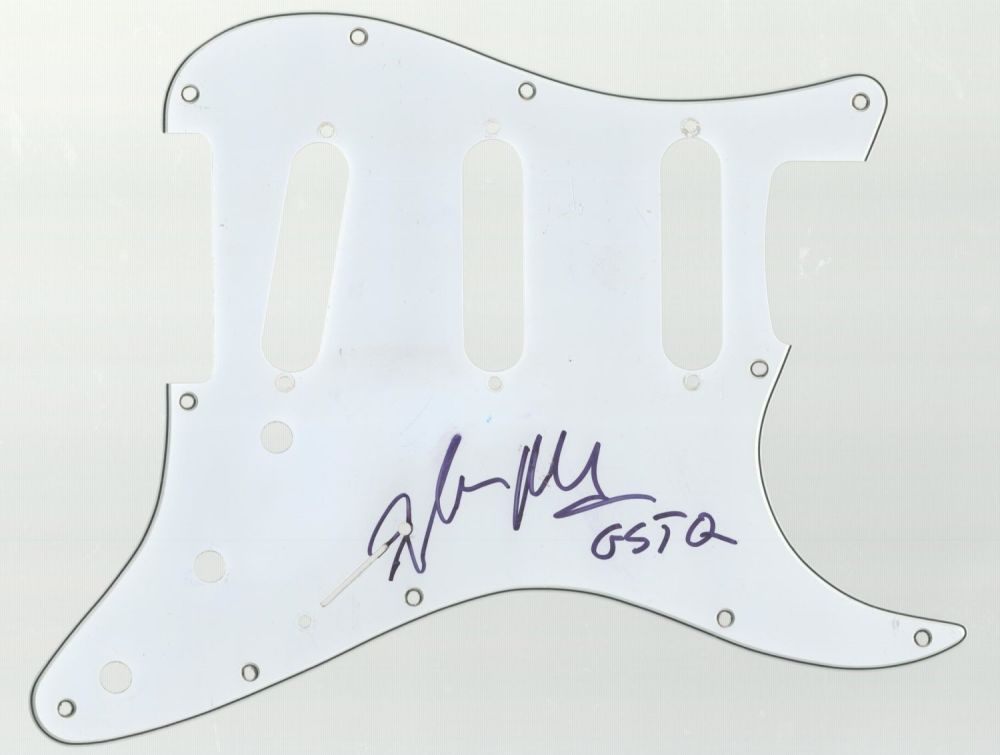 Lot 627: Glen Matlock signed guitar scratch plate. Rare GSTQ...