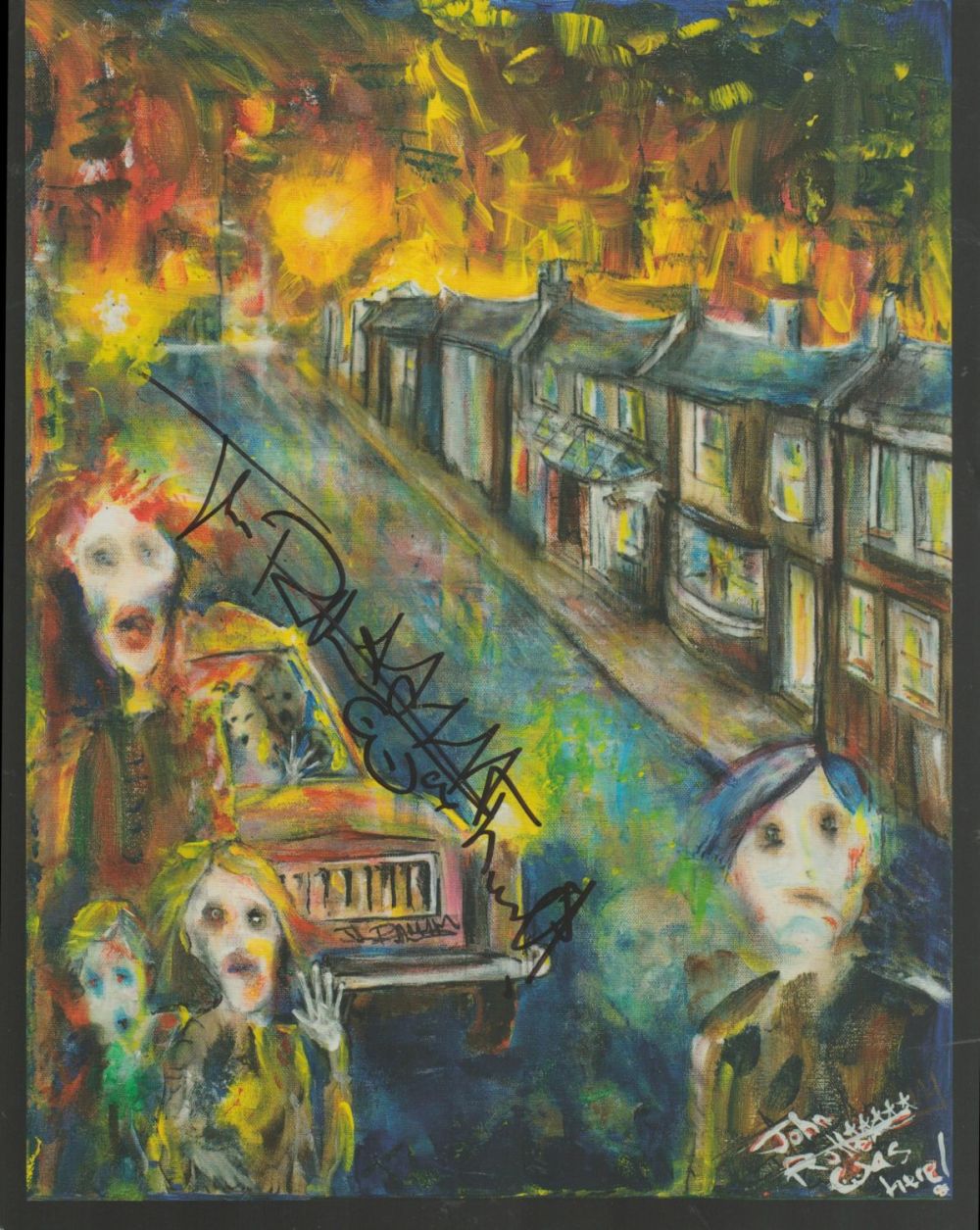 Lot 650: Johnny Rotten (John Lydon) signed 10x8 inch colour...