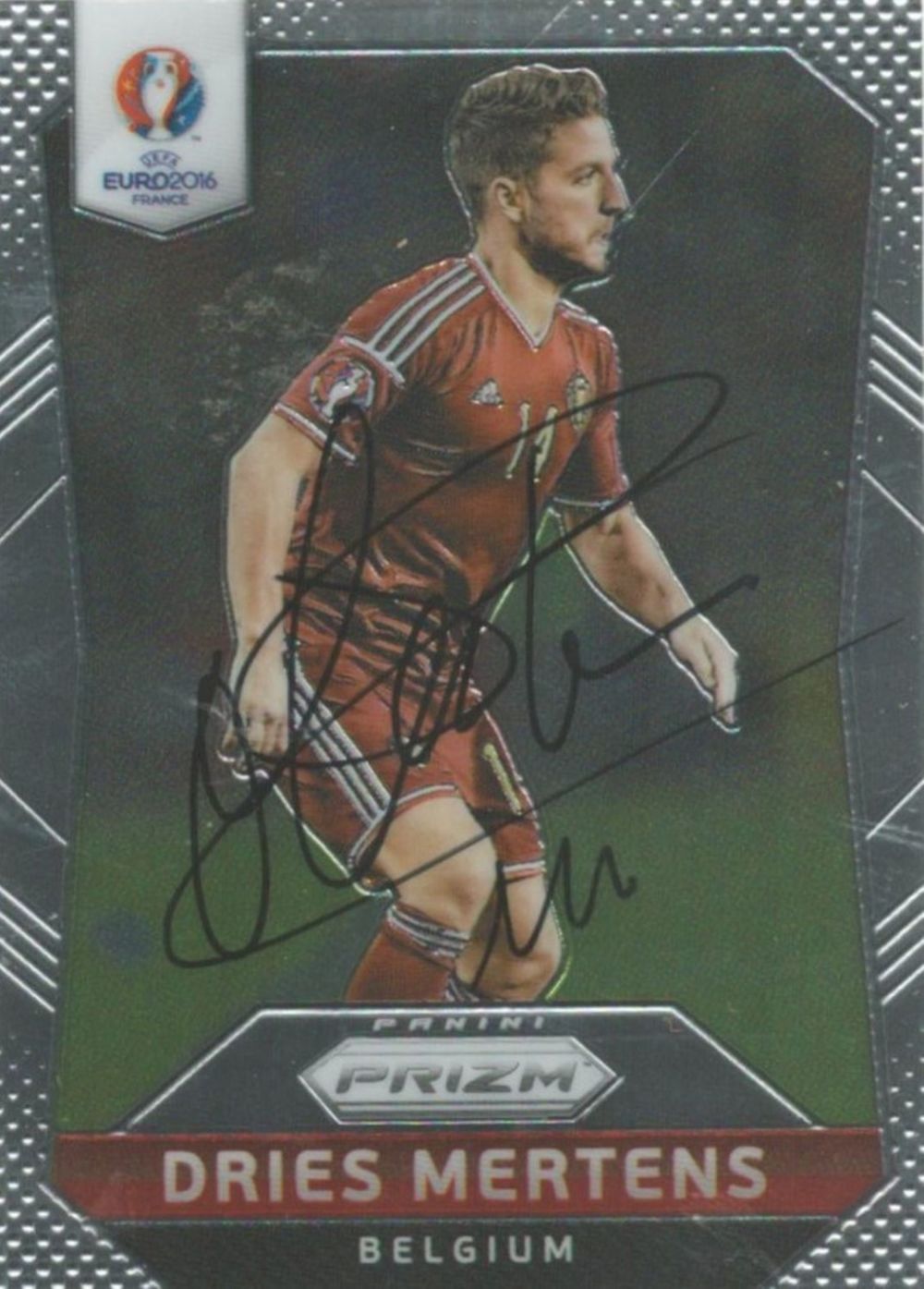 Lot 686: Dries Mertens signed Belgium Euro 2016 Panini trading...