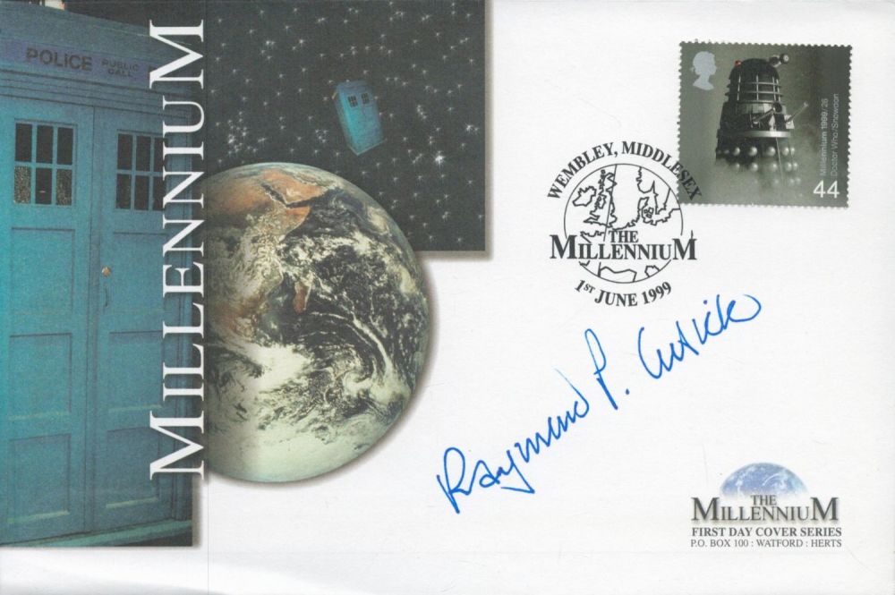 Lot 56: Raymond Cusick (1923-2013), a signed Millennium FDC with...